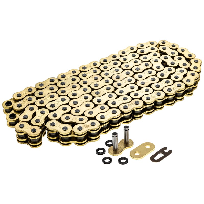 NICHE Gold 520 X-Ring Chain 118 Links with Connecting Master Link - Image 1
